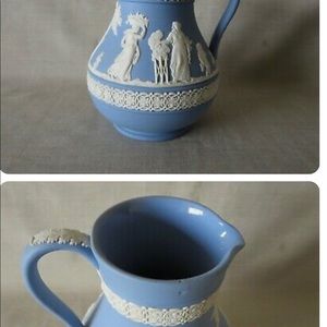 Vintage Wedgwood Jasperware England Small Pitcher Etruscan